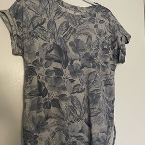 Floral Gray Women's Top
